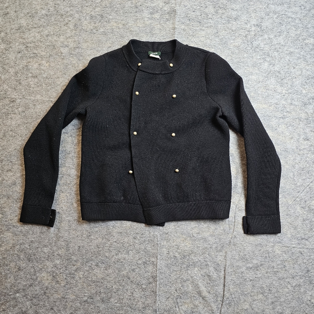 JCrew double breasted sweater wool XS